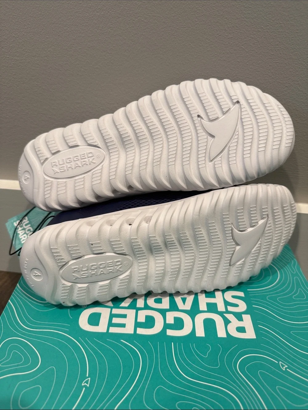 Rugged Shark Kids Navy Blue Water Shoes